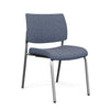 Focus Guest Chair w/ Fabric Seat & Back Guest Chair, Cafe Chair SitOnIt Fabric Color Pacific Silver Frame 