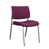 Focus Guest Chair w/ Fabric Seat & Back Guest Chair, Cafe Chair SitOnIt Fabric Color Royal Silver Frame 