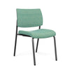 Focus Guest Chair w/ Fabric Seat & Back Guest Chair, Cafe Chair SitOnIt Fabric Color Sea Green Black Frame 
