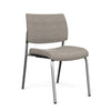 Focus Guest Chair w/ Fabric Seat & Back Guest Chair, Cafe Chair SitOnIt Fabric Color Shell Silver Frame 