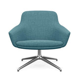 Gobi Midback Lounge Chair Midback Lounge Chair SitOnIt Fabric Color Cyan Auto Return Frame Color Polished Aluminum