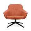 Gobi Midback Lounge Chair Midback Lounge Chair SitOnIt Fabric Color Zest Auto Return Frame Color Charcoal