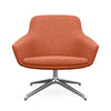 Gobi Midback Lounge Chair Midback Lounge Chair SitOnIt Fabric Color Zest Auto Return Frame Color Polished Aluminum