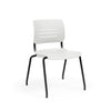 Grazie Four Leg Stack Chair Guest Chair, Cafe Chair, Stack Chair, Classroom Chairs KI Frame Color Black Shell Color Cottonwood 