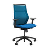 Hexy Conference Chair Conference Chair, Meeting Chair SitOnIt Frame Color Black Mesh Color Electric Blue Fabric Color Electric Blue