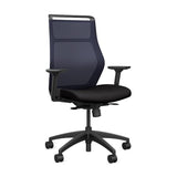 Hexy Conference Chair Conference Chair, Meeting Chair SitOnIt Frame Color Black Mesh Color Navy Fabric Color Licorice