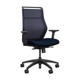 Hexy Conference Chair Conference Chair, Meeting Chair SitOnIt Frame Color Black Mesh Color Navy Fabric Color Navy
