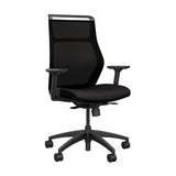 Hexy Conference Chair Conference Chair, Meeting Chair SitOnIt Frame Color Black Mesh Color Onyx Fabric Color Licorice
