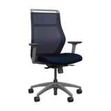 Hexy Conference Chair Conference Chair, Meeting Chair SitOnIt Frame Color Fog Mesh Color Navy Fabric Color Licorice