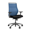 Hexy Conference Chair Conference Chair, Meeting Chair SitOnIt Frame Color Fog Mesh Color Ocean Fabric Color Licorice