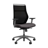 Hexy Conference Chair Conference Chair, Meeting Chair SitOnIt Frame Color Fog Mesh Color Onyx Fabric Color Kiss