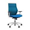 Hexy Conference Chair Conference Chair, Meeting Chair SitOnIt Frame Color White Mesh Color Electric Blue Fabric Color Electric Blue