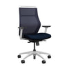 Hexy Conference Chair Conference Chair, Meeting Chair SitOnIt Frame Color White Mesh Color Navy Fabric Color Navy