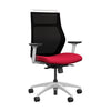 Hexy Conference Chair Conference Chair, Meeting Chair SitOnIt Frame Color White Mesh Color Onyx Fabric Color Fire