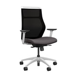 Hexy Conference Chair Conference Chair, Meeting Chair SitOnIt Frame Color White Mesh Color Onyx Fabric Color Kiss