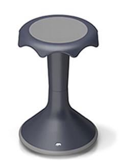 Hokki Stool Stools, Classroom Chairs, Hokki Stool VS America 12 ¼" C073: black grey 