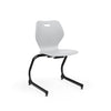 Intellect Wave Cantilever Chair 18" Classroom Chairs, Guest Chair, Cafe Chair, KI Frame Color Black Plastic Color Cool Grey 