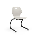 Intellect Wave Cantilever Chair 18" Classroom Chairs, Guest Chair, Cafe Chair, KI Frame Color Black Plastic Color Light Tone 