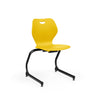 Intellect Wave Cantilever Chair 18" Classroom Chairs, Guest Chair, Cafe Chair, KI Frame Color Black Plastic Color Rubber Ducky 