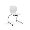 Intellect Wave Cantilever Chair 18" Classroom Chairs, Guest Chair, Cafe Chair, KI Frame Color Chrome Plastic Color Cottonwood 