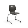 Intellect Wave Cantilever Chair 18" Classroom Chairs, Guest Chair, Cafe Chair, KI Frame Color Chrome Plastic Color Flannel 