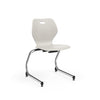 Intellect Wave Cantilever Chair 18" Classroom Chairs, Guest Chair, Cafe Chair, KI Frame Color Chrome Plastic Color Light Tone 