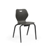 Intellect Wave Four-Leg 18" Classroom Chairs KI Frame Color Black Plastic Color Flannel 