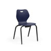 Intellect Wave Four-Leg 18" Classroom Chairs KI Frame Color Black Plastic Color Nordic 