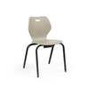 Intellect Wave Four-Leg 18" Classroom Chairs KI Frame Color Black Plastic Color Sand 