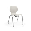 Intellect Wave Four-Leg 18" Classroom Chairs KI Frame Color Chrome Plastic Color Light Tone 