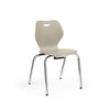 Intellect Wave Four-Leg 18" Classroom Chairs KI Frame Color Chrome Plastic Color Sand 