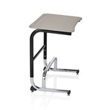 Intellect Wave Sit-to-Stand Desk Hard Plastic Top Classroom Desks, Sit-to-Stand KI Frame Color Black Hard Plastic Color White Nebula 