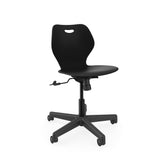 Intellect Wave Task Chair | No Tilt or With Tilt | Glides or Casters Classroom Chairs KI With Tilt Casters Plastic Color Black