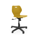 Intellect Wave Task Chair | No Tilt or With Tilt | Glides or Casters Classroom Chairs KI With Tilt Casters Plastic Color Honey Bee