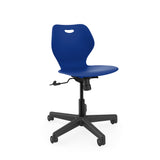 Intellect Wave Task Chair | No Tilt or With Tilt | Glides or Casters Classroom Chairs KI With Tilt Casters Plastic Color Ultra Blue