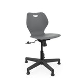 Intellect Wave Task Chair | No Tilt or With Tilt | Glides or Casters Classroom Chairs KI With Tilt Glides Plastic Color Blue Grey