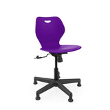 Intellect Wave Task Chair | No Tilt or With Tilt | Glides or Casters Classroom Chairs KI With Tilt Glides Plastic Color Mardi Gras