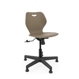 Intellect Wave Task Chair | No Tilt or With Tilt | Glides or Casters Classroom Chairs KI With Tilt Glides Plastic Color Misty Brown