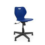 Intellect Wave Task Chair | No Tilt or With Tilt | Glides or Casters Classroom Chairs KI With Tilt Glides Plastic Color Ultra Blue