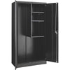 Janitorial Cabinet Easy Assembly, 36"W x 18"D x 72"H, Black Metal Storage Cabinet Global Industrial 