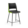 KI Doni 4 Leg Cafe Stool | 24" Counter or 30" Bar Seat Height Stools KI Frame Color Black Shell Color Black Shell Color Zesty Lime
