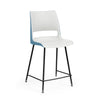 KI Doni 4 Leg Cafe Stool | 24" Counter or 30" Bar Seat Height Stools KI Frame Color Black Shell Color Cottonwood Shell Color Surfs Up