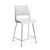 KI Doni 4 Leg Cafe Stool | 24" Counter or 30" Bar Seat Height Stools KI Frame Color Chrome Shell Color Cottonwood Shell Color Surfs Up