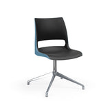 KI Doni Guest Chair | Four-star Swivel Base | 2 Tone Shell Guest Chair KI Shell Color Black Shell Color Surfs Up 