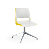 KI Doni Guest Chair | Four-star Swivel Base | 2 Tone Shell Guest Chair KI Shell Color Cottonwood Shell Color Rubber Ducky 