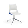 KI Doni Guest Chair | Four-star Swivel Base | 2 Tone Shell Guest Chair KI Shell Color Cottonwood Shell Color Ultra Blue 