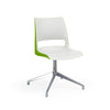 KI Doni Guest Chair | Four-star Swivel Base | 2 Tone Shell Guest Chair KI Shell Color Cottonwood Shell Color Zesty Lime 