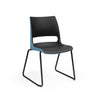 KI Doni Sled Base Chair | Arms or Armless | 2 Tone Shell Color Guest Chair, Cafe Chair, Stack Chair, Classroom Chairs KI Frame Color Black Shell Color Black Shell Color Surfs Up