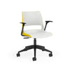 KI Doni Task Chair 2-Tone | Armless & with Arms | 5 Star Base Light Task Chair, Conference Chair, Computer Chair, Meeting Chair KI With Arms Shell Color Cottonwood Shell Color Rubber Ducky