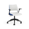 KI Doni Task Chair 2-Tone | Armless & with Arms | 5 Star Base Light Task Chair, Conference Chair, Computer Chair, Meeting Chair KI With Arms Shell Color Cottonwood Shell Color Ultra Blue
